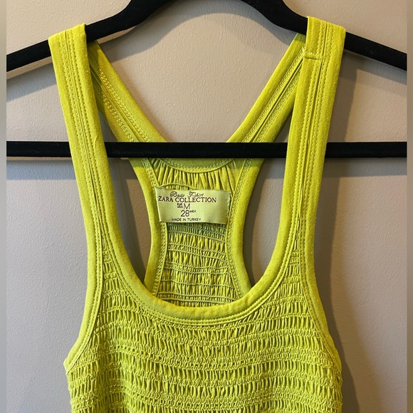 Zara Collection Women’s racer back Tank - Green - Medium - Picture 2 of 4